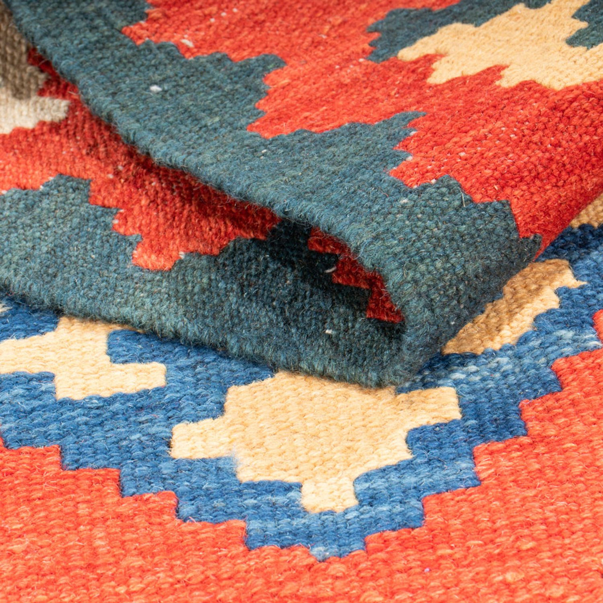 Loper Kelim tapijt - Oosters - 207 x 62 cm - donkerrood