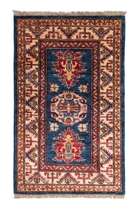 Ziegler Tapijt - Kazak - 97 x 61 cm - blauw