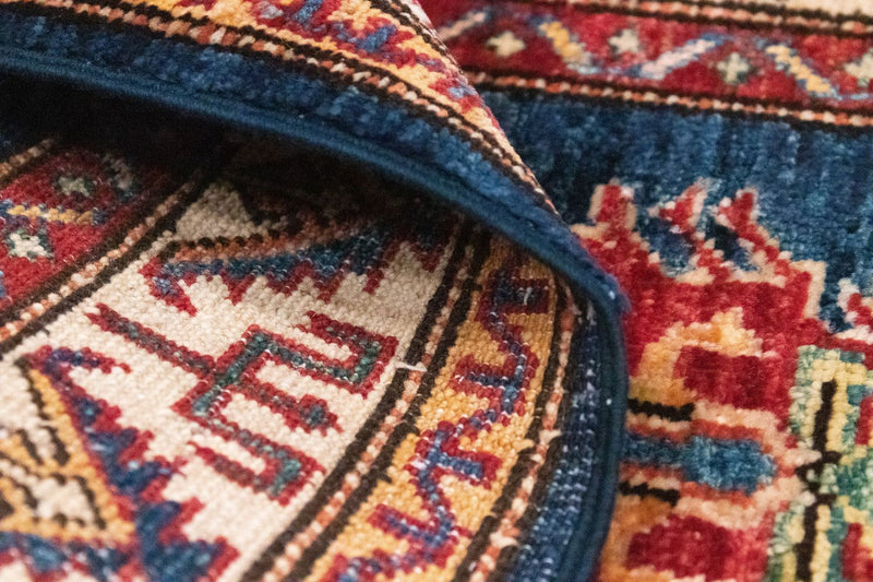 Ziegler Tapijt - Kazak - 97 x 61 cm - blauw