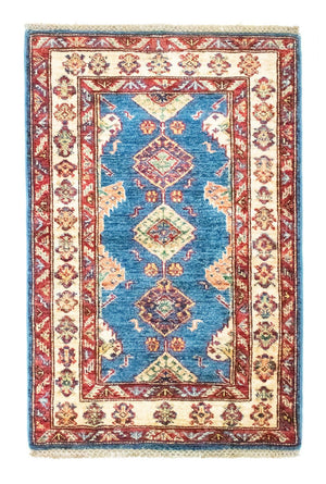Ziegler Tapijt - Kazak - 97 x 65 cm - blauw