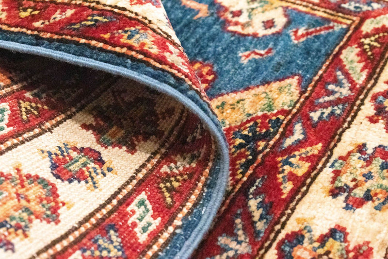 Ziegler Tapijt - Kazak - 97 x 65 cm - blauw