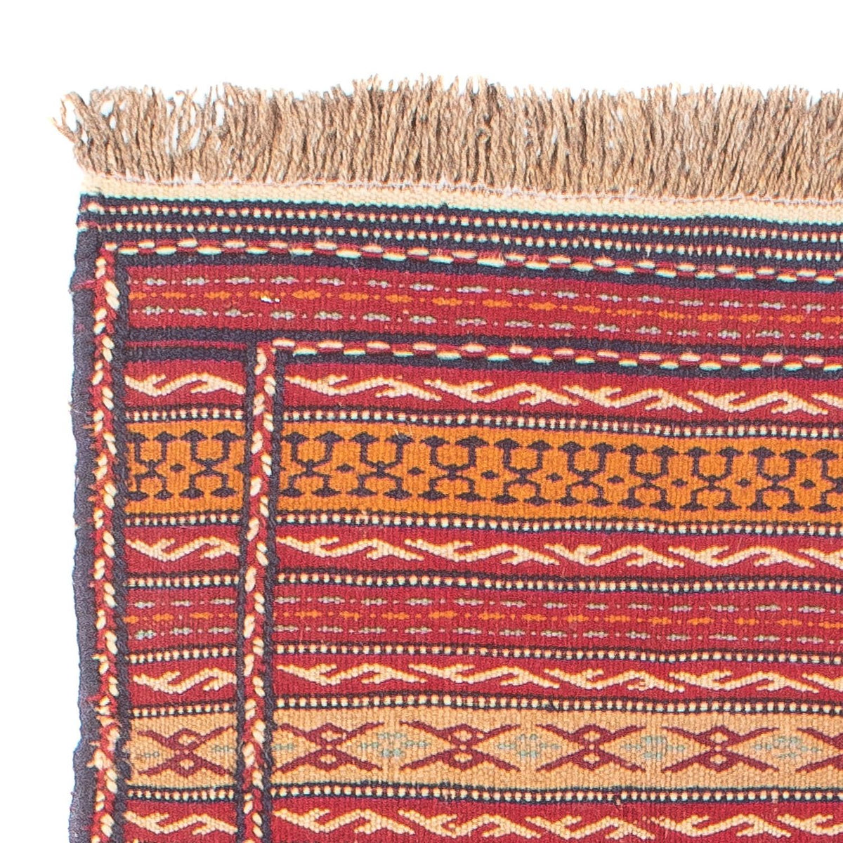 Loper Kelim tapijt - Oosters - 200 x 70 cm - veelkleurig