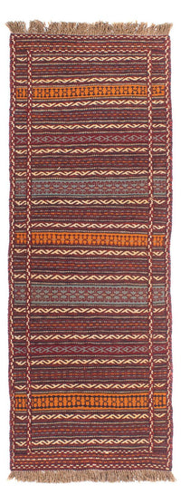 Loper Kelim tapijt - Oosters - 192 x 70 cm - veelkleurig