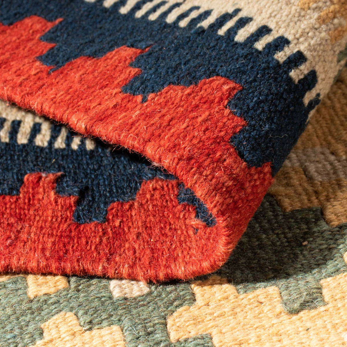 Kelim tapijt - Oosters - 93 x 63 cm - veelkleurig