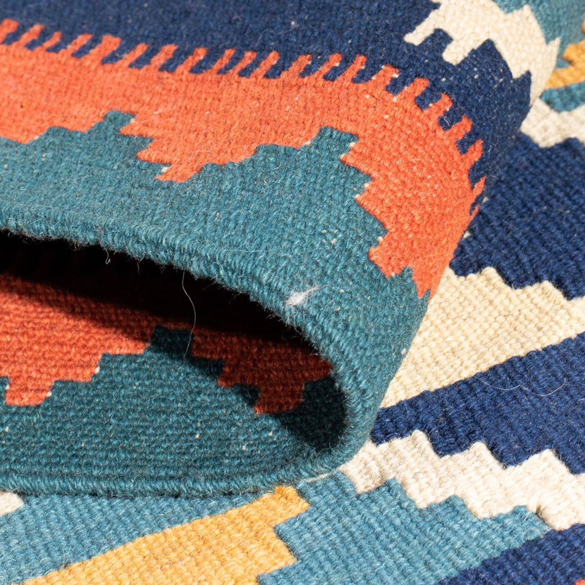 Kelim tapijt - Oosters - 87 x 57 cm - veelkleurig