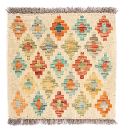 Kilim Maimana Tapijt 50x52cm - Wollen tapijt