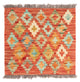 Kilim Maimana Tapijt 52x50cm - Wollen tapijt