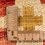 Kelim tapijt - Splash vierkant  - 52 x 50 cm - veelkleurig