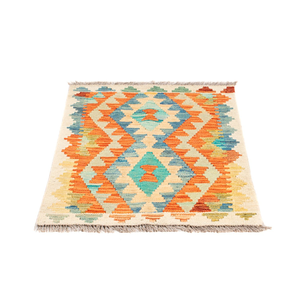 Kelim tapijt - Splash - 89 x 63 cm - veelkleurig