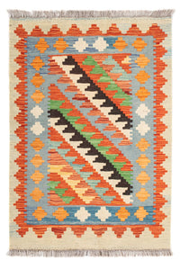 Kelim tapijt - Splash - 89 x 63 cm - veelkleurig