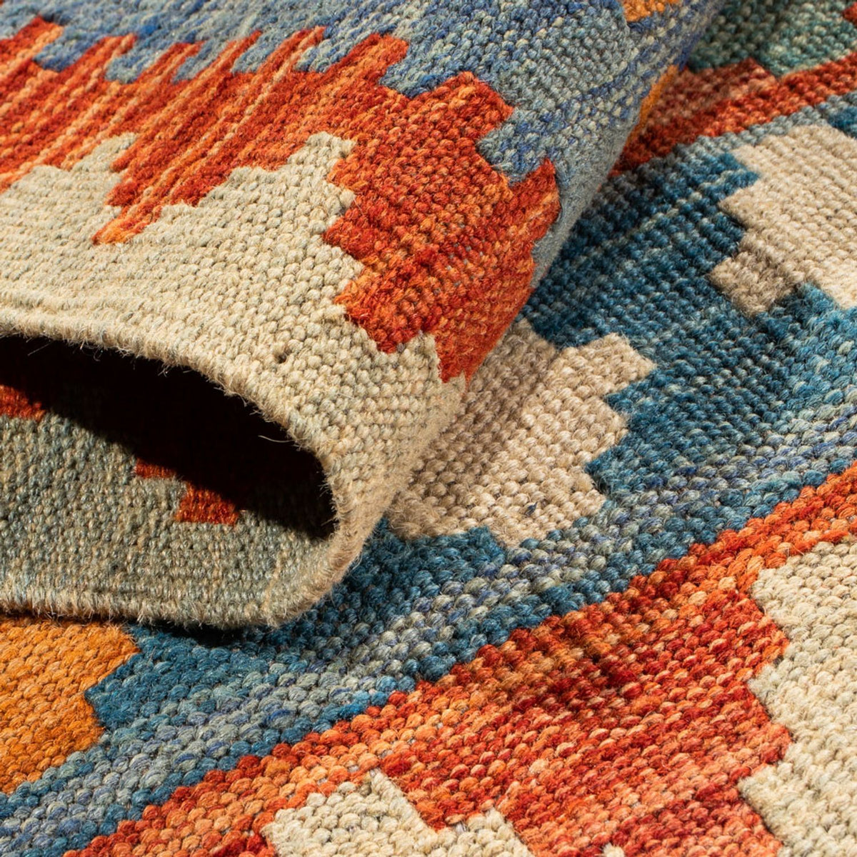 Kelim tapijt - Splash - 89 x 63 cm - veelkleurig