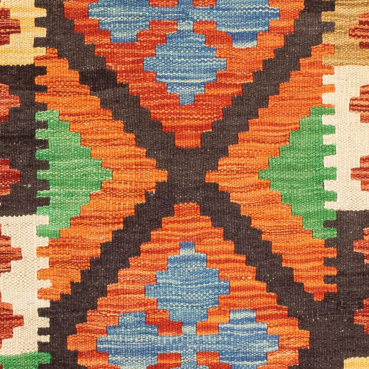 Kelim tapijt - Splash - 89 x 63 cm - veelkleurig