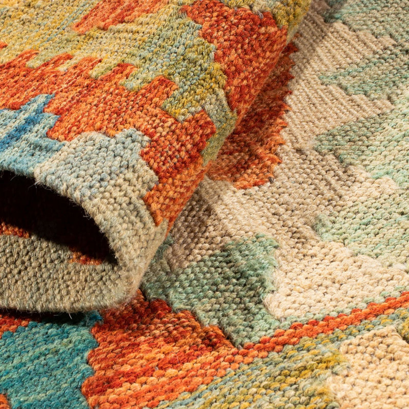 Kelim tapijt - Splash - 89 x 63 cm - veelkleurig