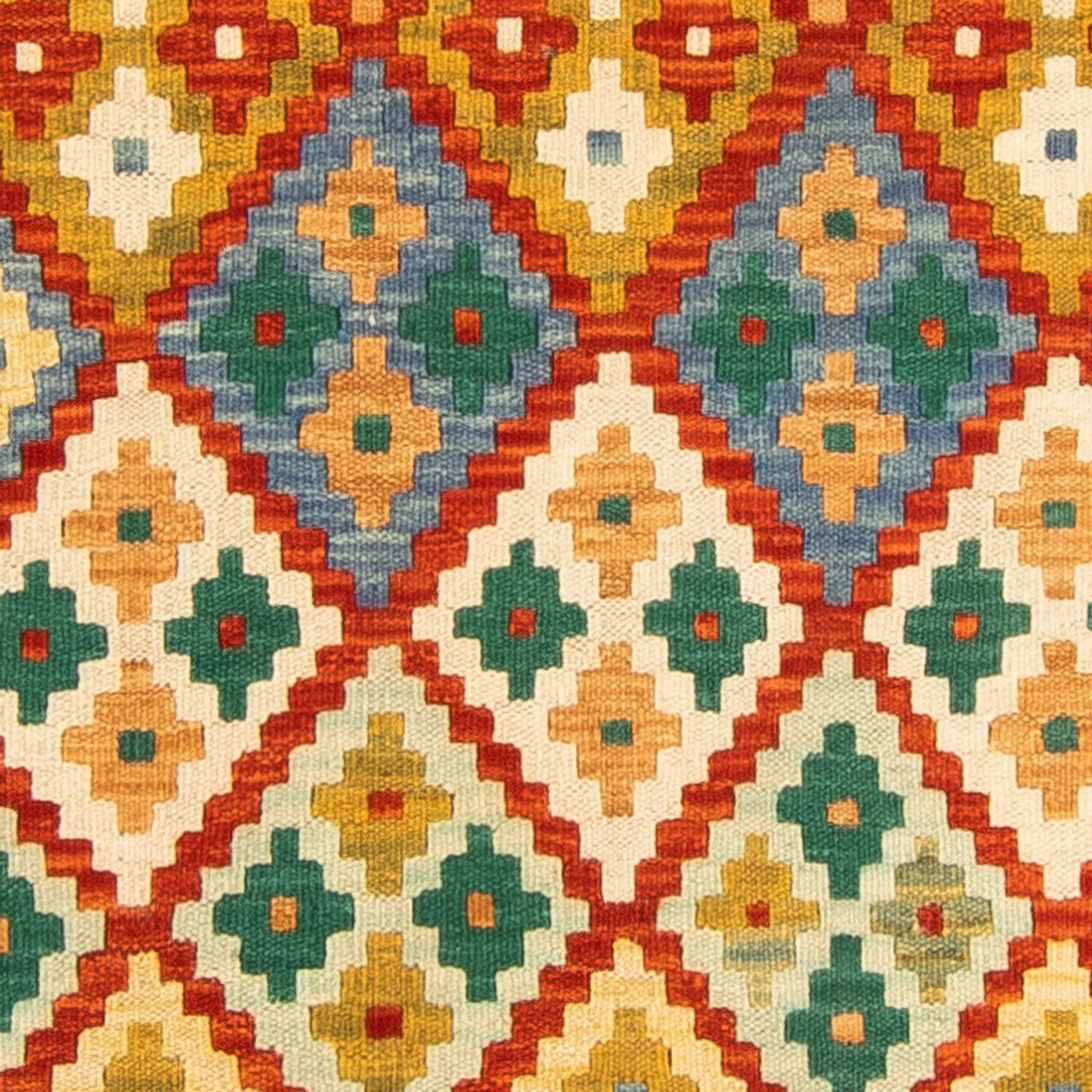 Loper Kelim tapijt - Splash - 297 x 80 cm - veelkleurig