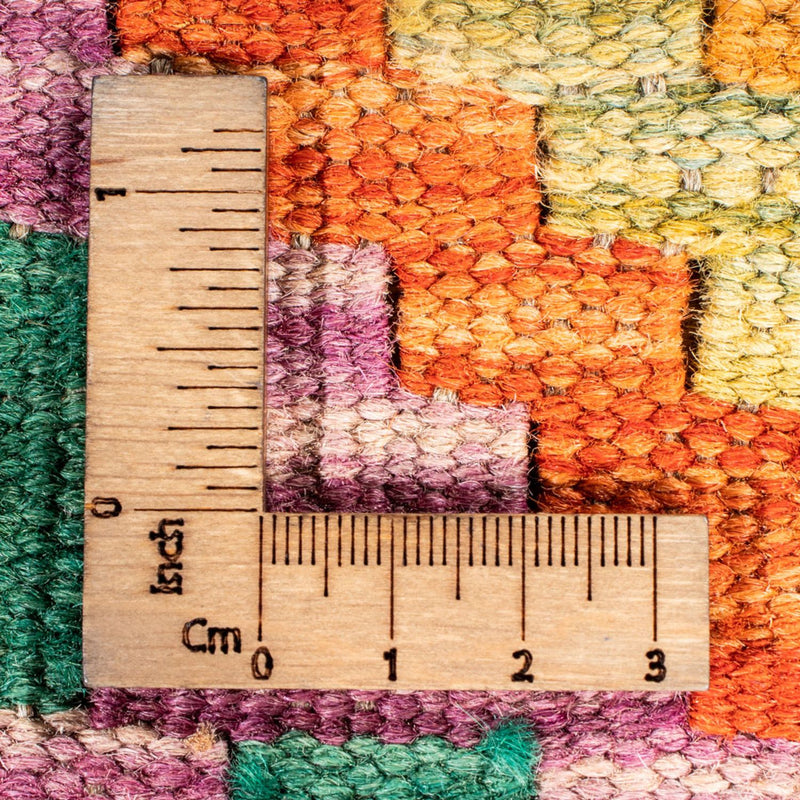 Loper Kelim tapijt - Splash - 297 x 86 cm - veelkleurig