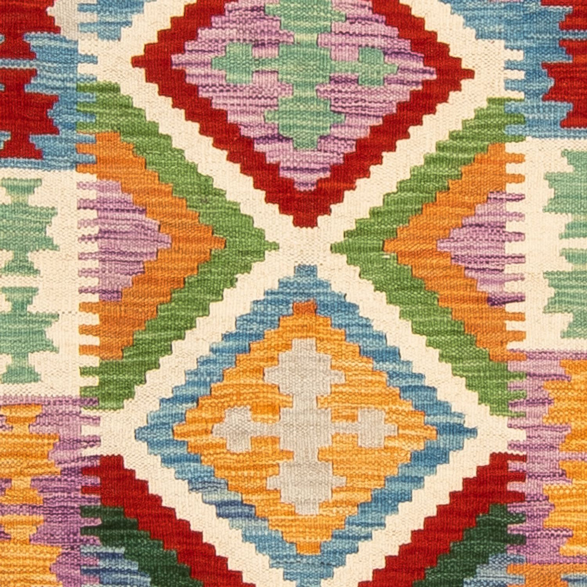 Loper Kelim tapijt - Splash - 292 x 80 cm - veelkleurig