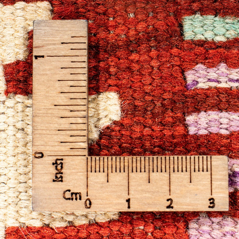 Loper Kelim tapijt - Splash - 292 x 80 cm - veelkleurig