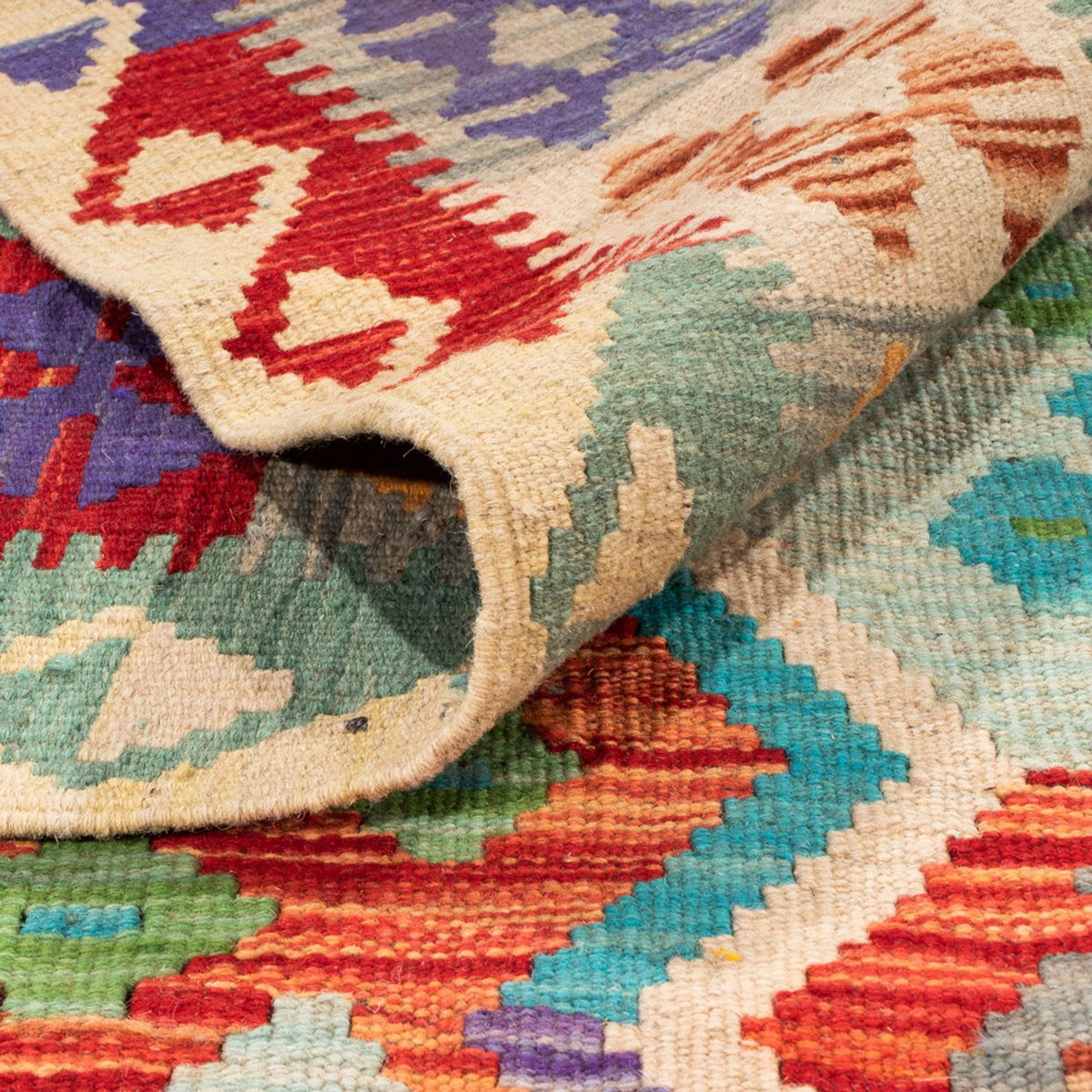 Kelim tapijt - Splash - 359 x 247 cm - veelkleurig