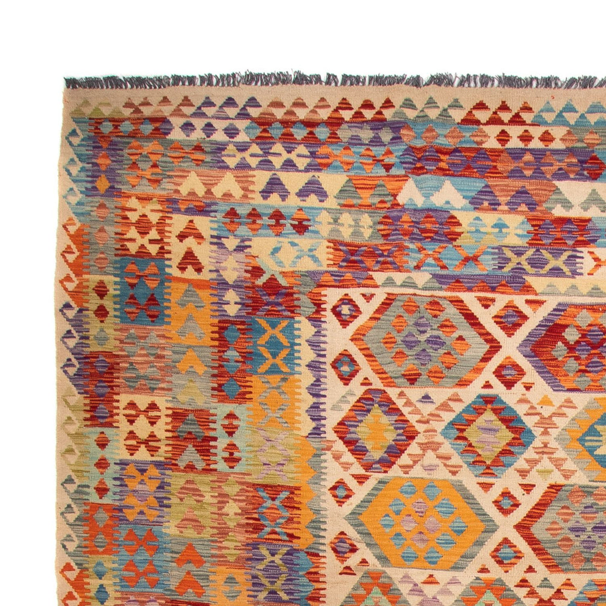 Kelim tapijt - Splash - 401 x 303 cm - veelkleurig