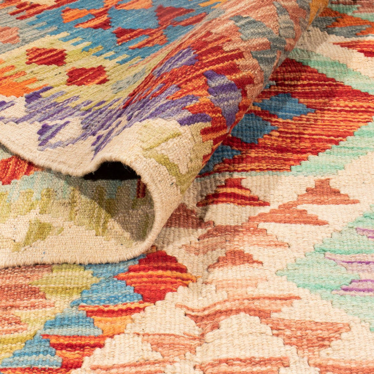 Kelim tapijt - Splash - 401 x 303 cm - veelkleurig