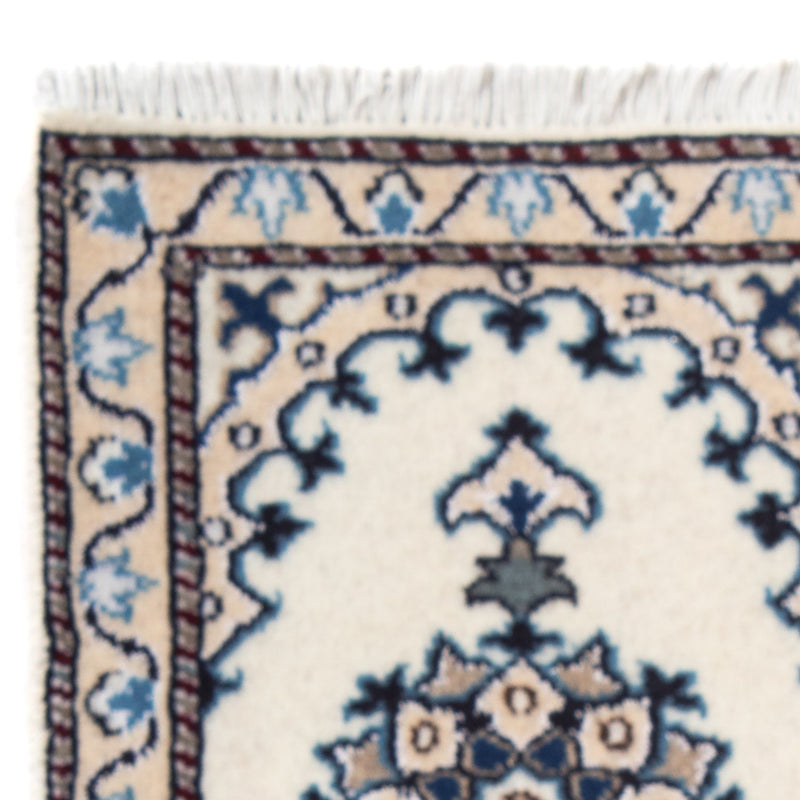 Perzisch tapijt - Nain - 60 x 40 cm - crème