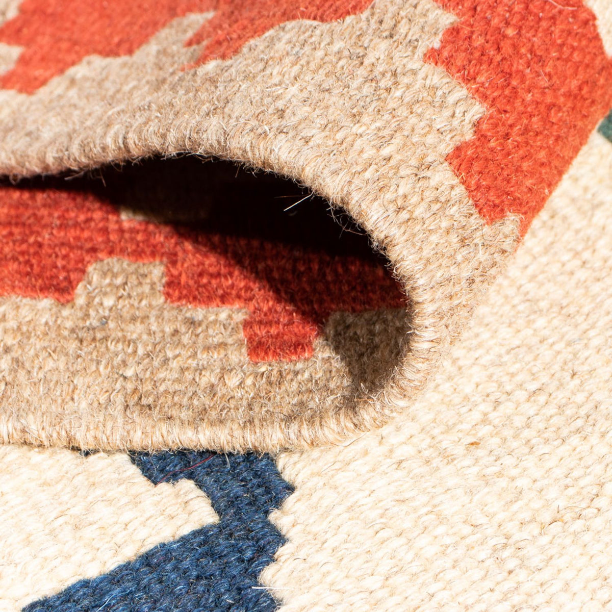 Kelim tapijt - Oosters - 95 x 62 cm - veelkleurig