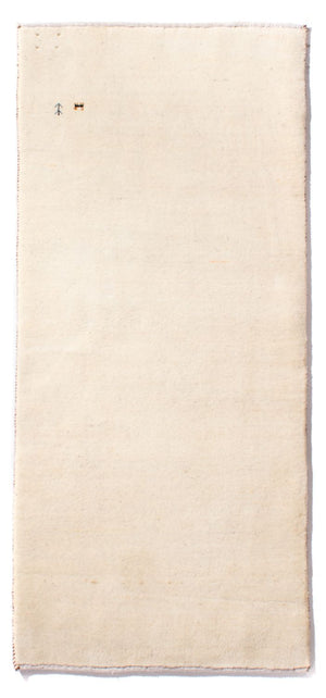 Gabbeh tapijt - Perzisch - 160 x 75 cm - crème