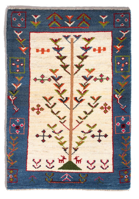 Gabbeh tapijt - Perzisch - 92 x 63 cm - veelkleurig