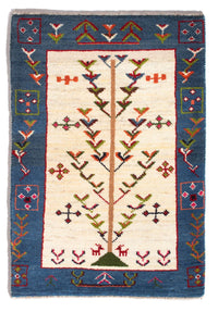 Gabbeh tapijt - Perzisch - 92 x 63 cm - veelkleurig