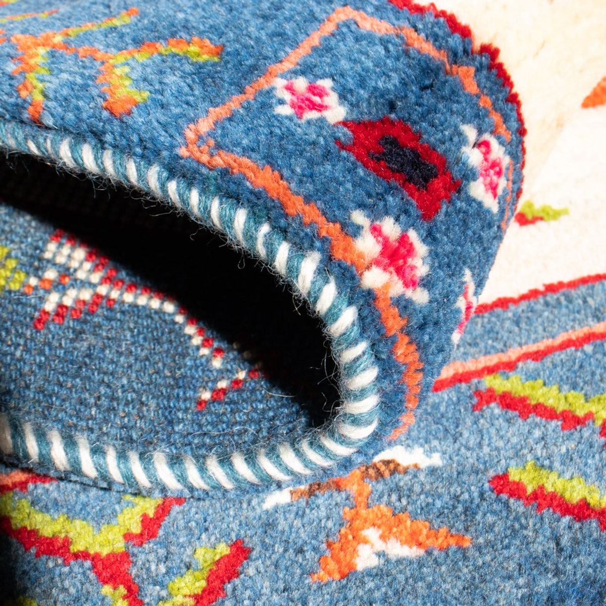 Gabbeh tapijt - Perzisch - 92 x 63 cm - veelkleurig