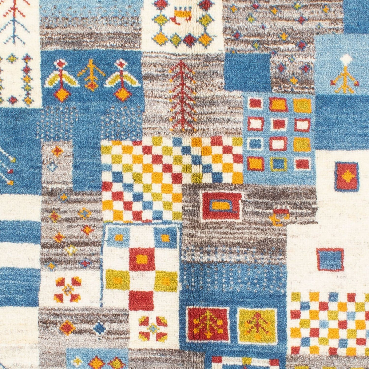 Gabbeh tapijt - Perzisch - 204 x 151 cm - blauw