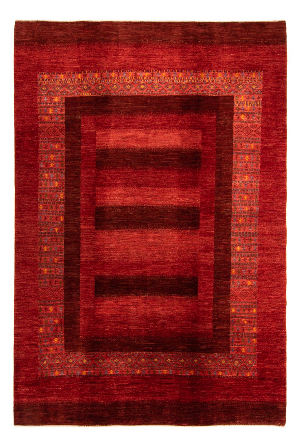Gabbeh Tapijt - Loribaft Perzisch - 297 x 205 cm - rood
