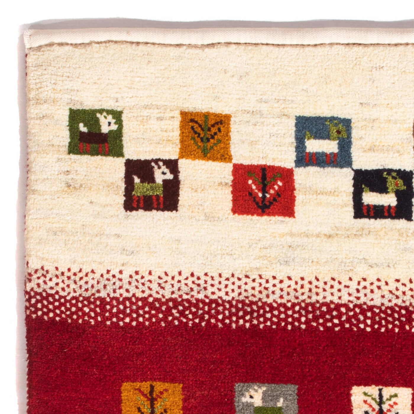 Perzische Gabbeh Tapijt 90x66cm - Perserteppich Wollteppich