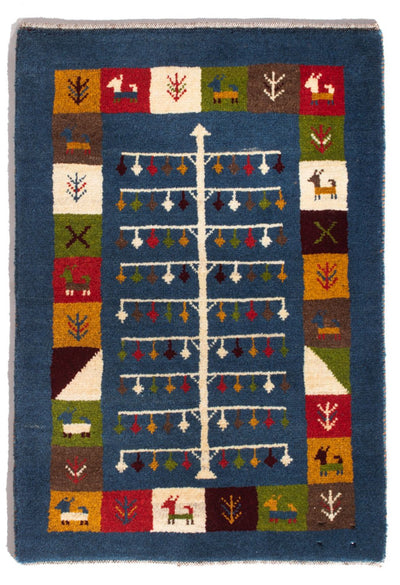Perzische Gabbeh Tapijt 62x90cm - Perserteppich Wollteppich