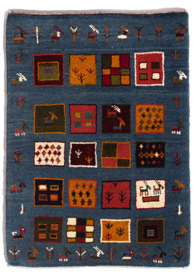 Perzische Gabbeh Tapijt 65x90cm - Perserteppich Wollteppich