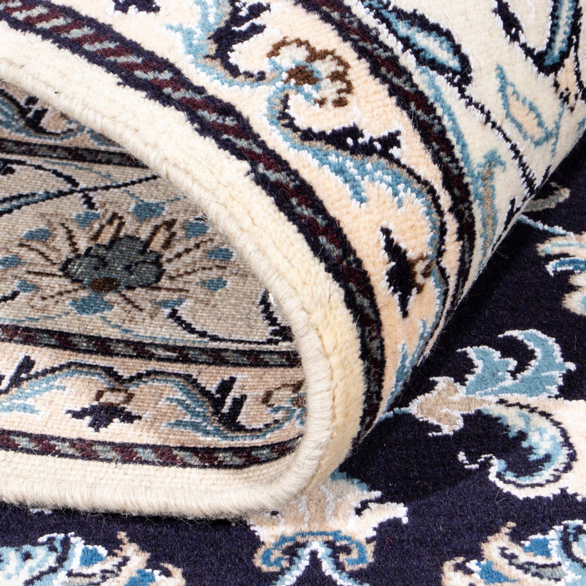 Perzisch tapijt - Nain - 239 x 166 cm - donkerblauw