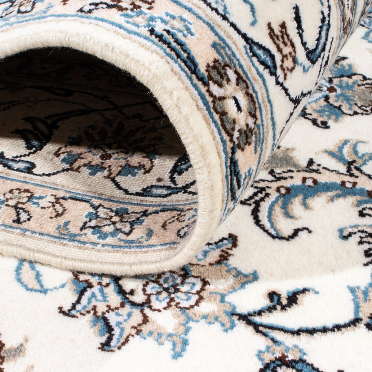 Perzisch tapijt - Nain - 243 x 166 cm - crème