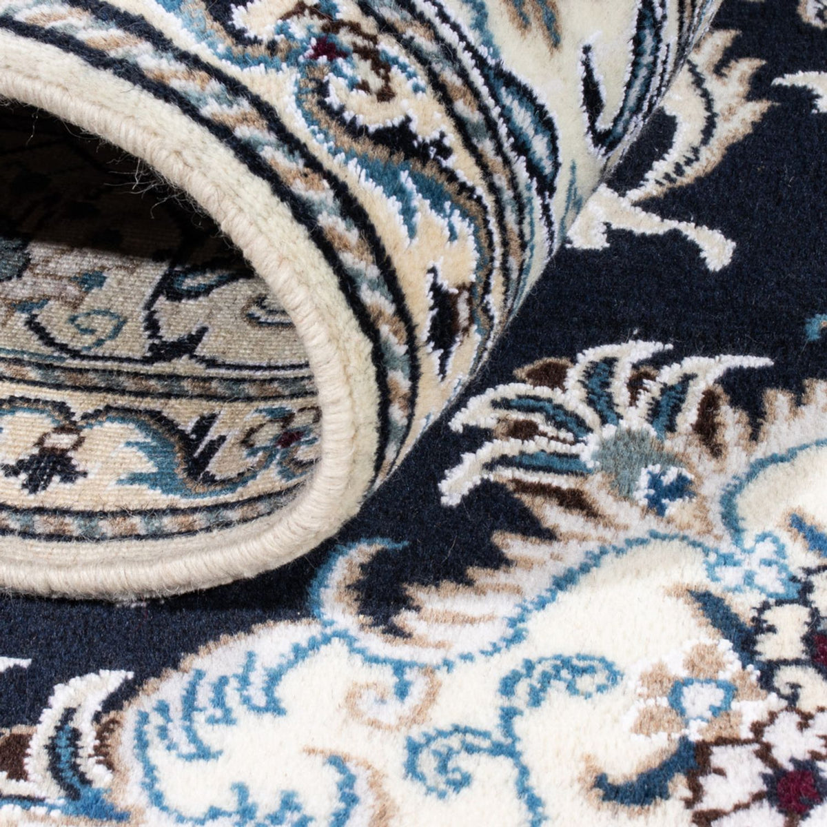 Perzisch tapijt - Nain - 236 x 168 cm - donkerblauw