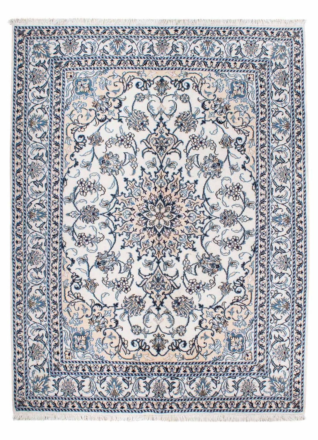 Perzisch tapijt - Nain - 197 x 150 cm - beige