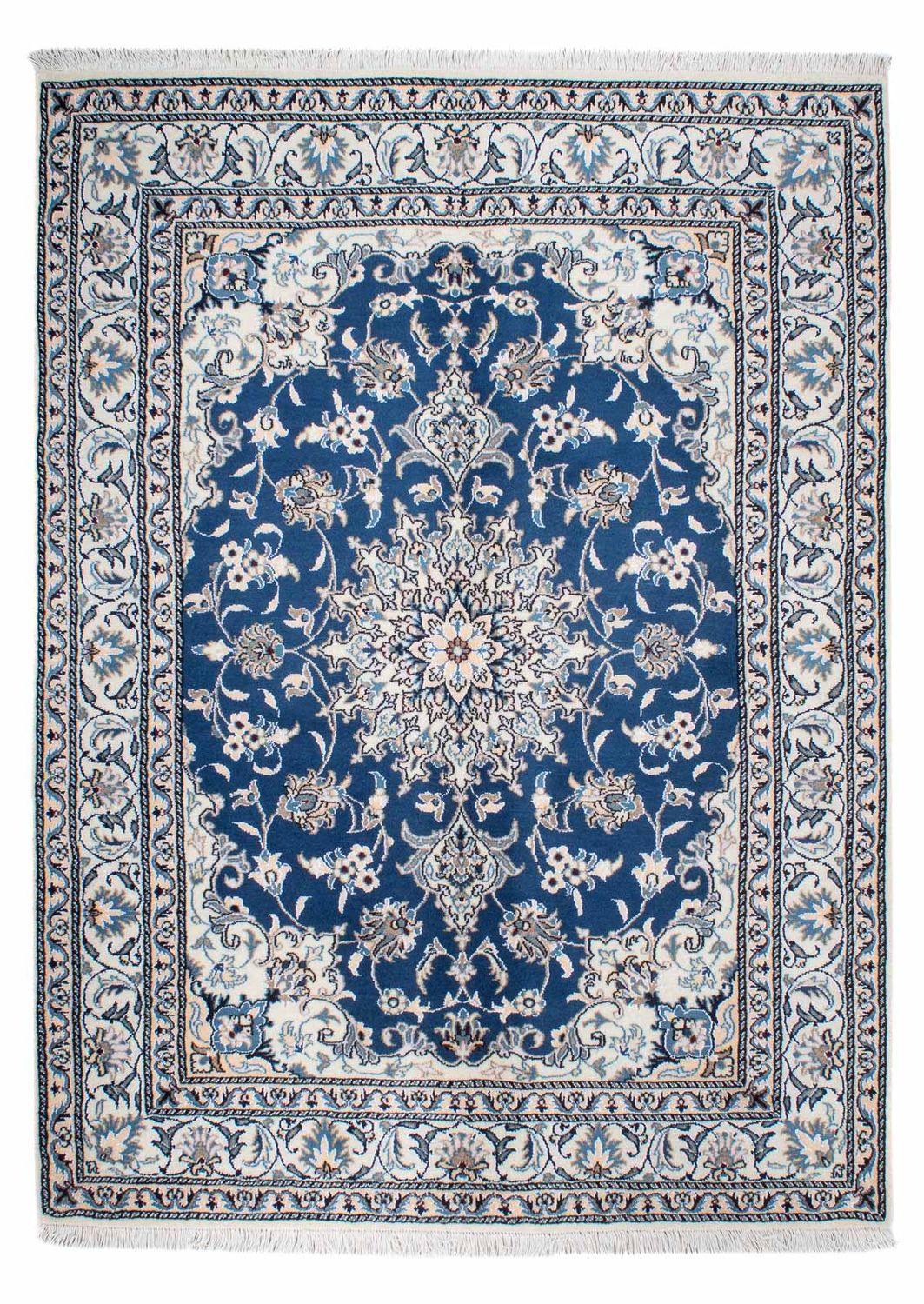 Perzisch tapijt - Nain - 200 x 145 cm - blauw