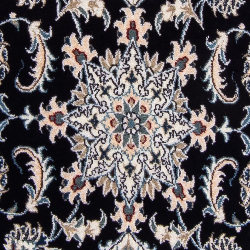 Loper Perzisch tapijt - Nain - 374 x 77 cm - donkerblauw