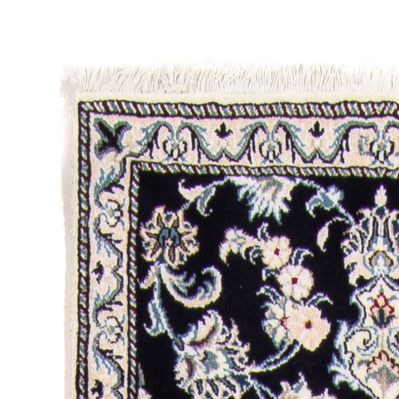 Loper Perzisch tapijt - Nain - 374 x 77 cm - donkerblauw