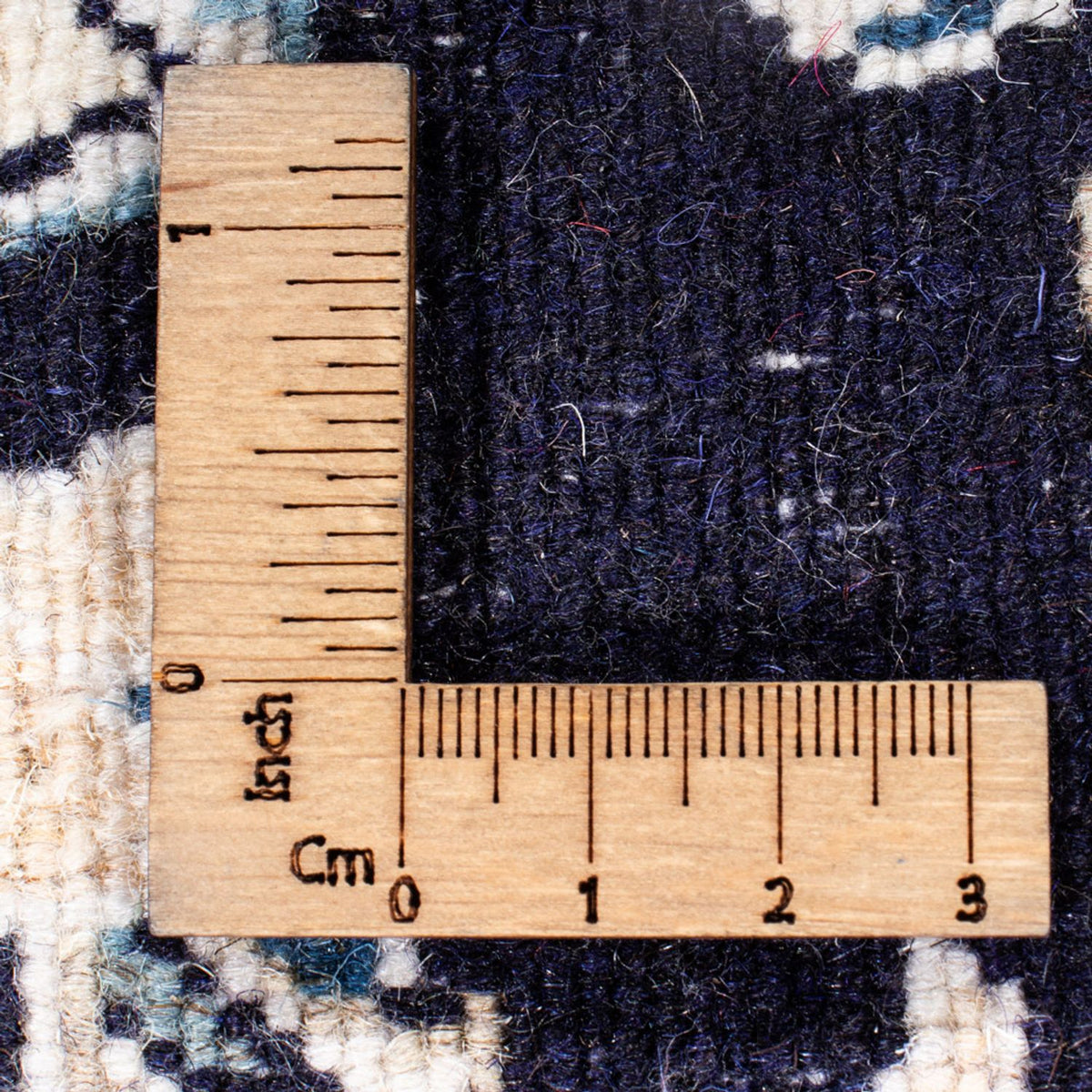 Loper Perzisch tapijt - Nain - 374 x 77 cm - donkerblauw