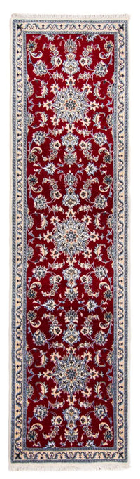 Loper Perzisch tapijt - Nain - 296 x 81 cm - rood