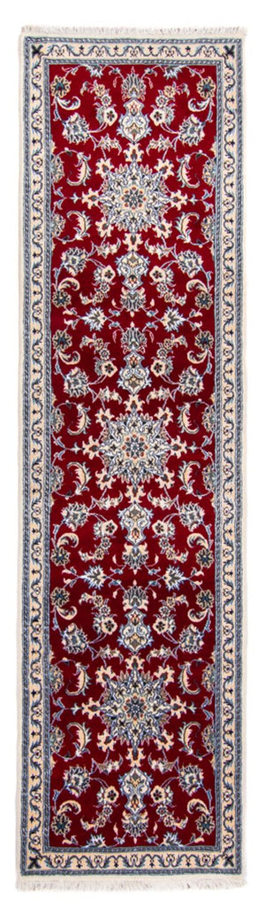 Loper Perzisch tapijt - Nain - 296 x 81 cm - rood