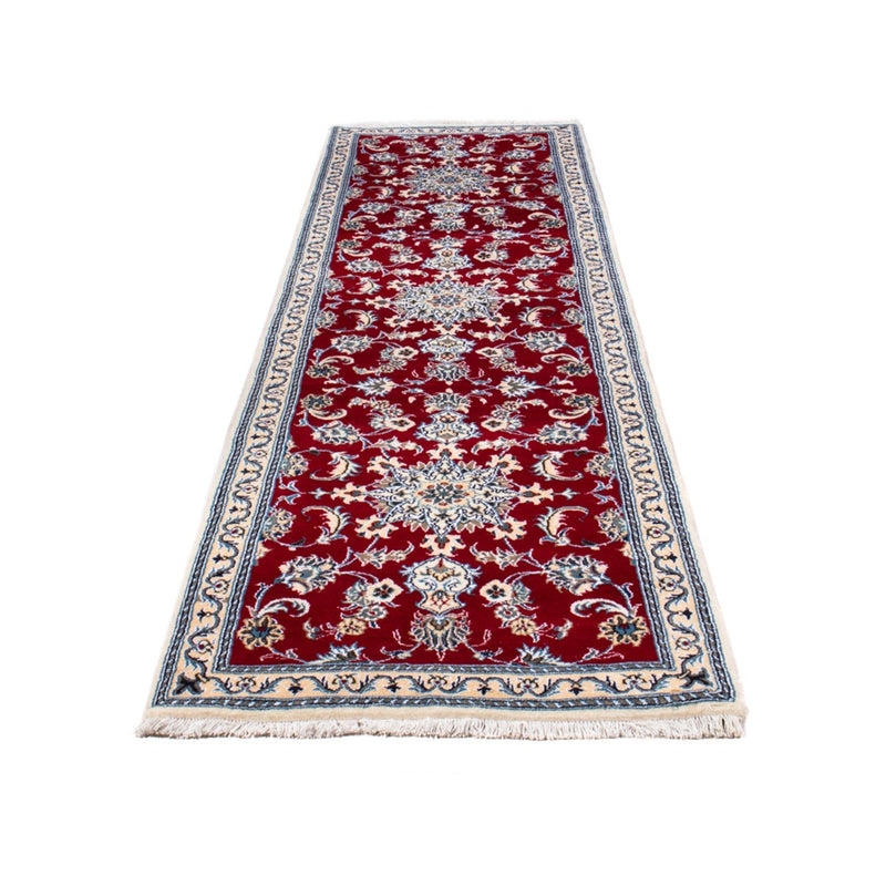 Loper Perzisch tapijt - Nain - 296 x 81 cm - rood