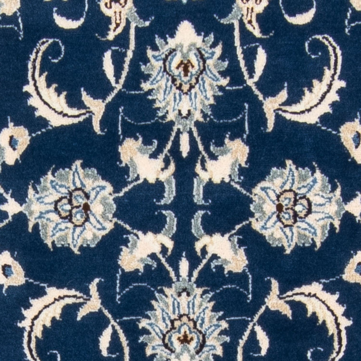 Loper Perzisch tapijt - Nain - 254 x 79 cm - donkerblauw