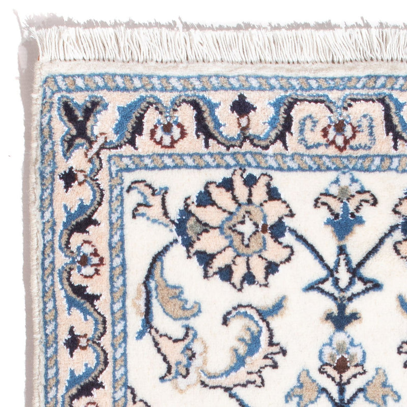 Perzisch tapijt - Nain - 90 x 60 cm - crème