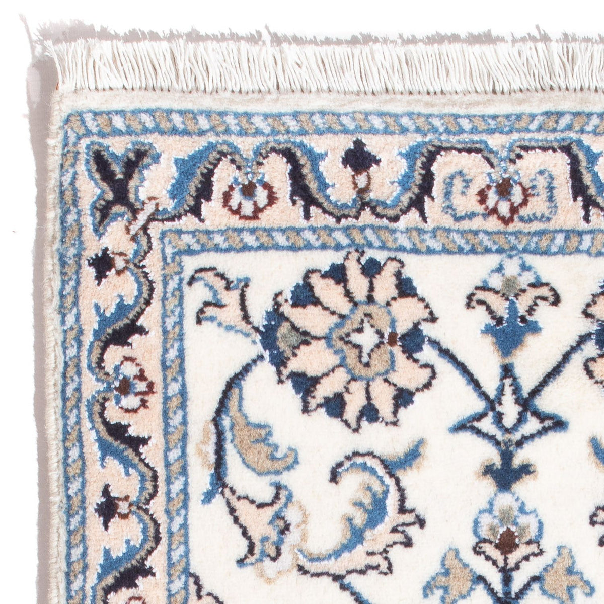 Perzisch tapijt - Nain - 90 x 60 cm - crème