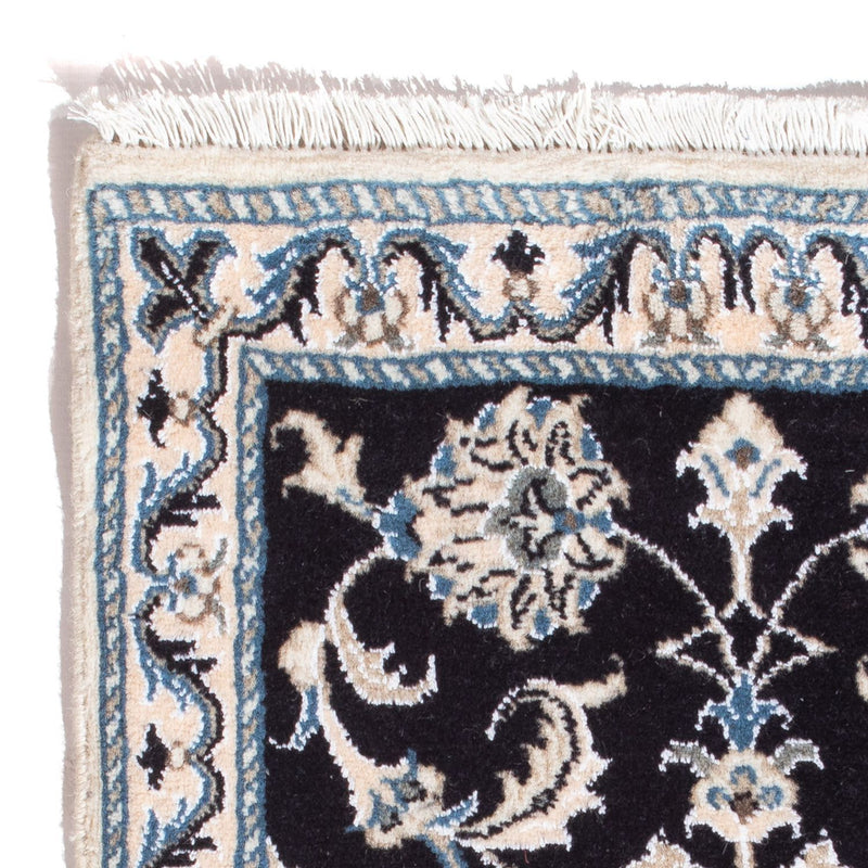 Perzisch tapijt - Nain - 90 x 60 cm - donkerblauw